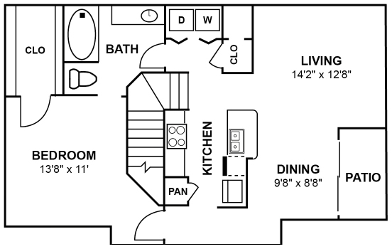 Floor plan layout diagram for A4G